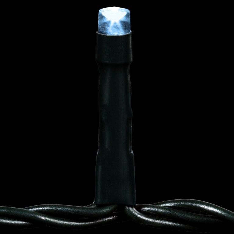 Świąteczne oświetlenie - 5 m,50LED, zimna biel, przewód ziel